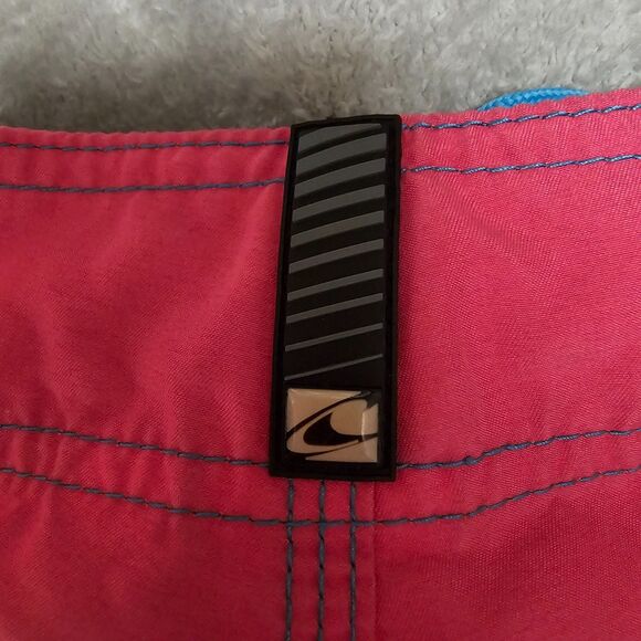 O'Neill Mens Board Shorts Swim Trunks Size 36 Turquoise Yellow Pink Drawstring - Picture 5 of 7